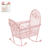 SALE Hobbyfun Miniatur-Wiege, ca. 9 cm, Rosa