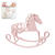 SALE Hobbyfun Miniatur-Schaukelpferd, 5,5 cm, Rosa