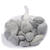 Hobbyfun Deko Steine im Netz, 500g, grau