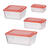Miniatur Lunchbox-Set f�r Wichtel / Geldgeschenke, 4er-Set, ca. 1,7 - 3,6 cm