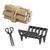 Miniatur Kamin-Set f�r Wichtel / Geldgeschenke, 3-teilig, ca. 1,7 - 3 cm Bild 2