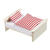 Miniatur Bettdecke und Kissen f�r Wichtel / Geldgeschenke, rot-wei�, ca. 5,5 x 6 + 4 x 2 cm Bild 2