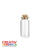 Mini-Glasr�hrchen mit Kork, 20 x 50mm, 5 St�ck