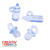SALE Herzbox Schnuller und Fl�schchen, 16-teilig, Blau
