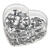 NEU Streu-Deko Diamantoptik, Herz Gr��e 10 mm, Box mit 120 St�ck