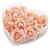 NEU Deko-Rosen, lachsfarben, Gr��e 5 cm, Herzbox mit 12 St�ck