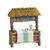 NEU Miniatur-Strandbar / Tiki-Bar, Gr��e 7 x 8 x 2,5 cm