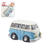 Hobbyfun Miniatur- Bus, ca. 3cm, blau-wei�