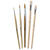 NEU Set Schulmalpinsel, 5 St�ck sortierte Gr��en, flach und rund, Borste & Synthetikhaar