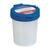 Wasserbecher mit Deckel, H�he 9 cm, Blau