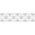 NEU Papierspitze selbstklebend, 2 m x 10 mm, Blumen Wei�