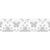 NEU Papierspitze selbstklebend, 2 m x 12 mm, Schmetterling Wei�