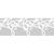 NEU Papierspitze selbstklebend, 2 m x 14 mm, Rokoko Wei�