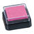 NEU Stempelkissen Mini, 3 x 3 cm, auf �l/Wasser-Basis, Rosa - Rosa