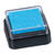 NEU Stempelkissen Mini, 3 x 3 cm, auf �l/Wasser-Basis, Hellblau - Hellblau