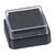 NEU Stempelkissen Mini, 3 x 3 cm, auf �l/Wasser-Basis, Schwarz - Schwarz