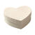 NEU Box Pappe cremefarben, herzf�rmig mit Deckel, 7,5 x 7 x 2,8 cm