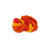 SALE M�rchenwolle-Mix, 3-farbig, 50g rot-meliert - Rot-Meliert