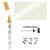 NEU Glas & Porzellan Pen / Porzellanmalstift, 2-4 mm, Metallic Perlmuttwei� - Perlmuttwei�