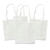 Sparpack, Baumwolltasche lange Tragegriffe, 38x42 cm, Wei�, 60 St�ck
