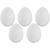 Watte-Eier, Wei�, 60mm, 5 Stk. im Beutel - 60mm, 5 St�ck