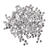 Rayher Pailletten gew�lbt, waschbar, 6mm �, 4000 St�ck, silber Bild 2