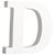 Rayher MDF Buchstabe D, FSC, ca. 11x11x2 cm - D