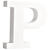 Rayher MDF Buchstabe P, FSC, ca. 11x11x2 cm - P