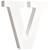 Rayher MDF Buchstabe V, FSC, ca. 11x11x2 cm - V