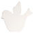 SALE MDF-Symbol Vogel, wei�, 11 cm, St�rke: 2 cm