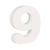 Rayher MDF Zahl 9, FSC, ca. 11x11x2 cm - 9