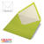 SALE Kuvert quadratisch, 14x14cm, 5 St�ck, lindgr�n - Lindgr�n