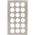 NEU Office Sticker, wei�e Punkte, 15 mm, 4 Blatt - 15 mm