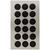 NEU Office Sticker, schwarze Punkte, 15 mm, 4 Blatt - 15 mm