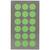 NEU Office Sticker, neon-gr�ne Punkte, 15 mm, 4 Blatt - 15 mm