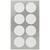 NEU Office Sticker, wei�e Punkte, 25 mm, 4 Blatt - 25 mm