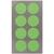 NEU Office Sticker, neon-gr�ne Punkte, 25 mm, 4 Blatt - 25 mm