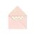 NEU Mini Briefumschl�ge & Karten, 3 x 4,5 cm, 10 St�ck, Rosa - Hot Foil Gold