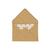 NEU Mini Briefumschl�ge & Karten, 3 x 4,5 cm, 10 St�ck, Kraftpapier - Hot Foil Gold