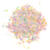 Konfetti rund, Regenbogen Pastell Mix, 20 g