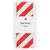 Satinband Streifen, 100% Polyester, Rot-Wei�, 38 mm x 3 m