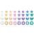 Kunststoff Gro�loch-Perlen, Itoshii Ponii, 9 x 6 mm, 256 Stk, Formmix Pastell