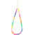 Kunststoff Gro�loch-Perlen, Itoshii Ponii, rund, 9 x 6 mm, 80 Stk, Matt Mix Bild 4