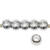 Metall Gro�loch-Perlen, Itoshii Ponii, Perle, 9 x 7 mm, 20 Stk, Silber Bild 2