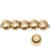 Metall Gro�loch-Perlen, Itoshii Ponii, Perle, 9 x 7 mm, 20 Stk, Gold Bild 2
