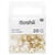 Metall Gro�loch-Perlen, Itoshii Ponii, Perle, 9 x 7 mm, 20 Stk, Gold Bild 3