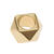 Metall Gro�loch-Perlen, Itoshii Ponii, Polygon, 11 x 7 mm, 10 Stk, Gold Bild 3