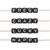 Kunststoff W�rfelperlen Set, Itoshii Ponii, 10 mm, 20 Stk, Fresh-Crazy-Lucky-Happy, Schwarz - Fresh-Crazy-Lucky-Happy, Schwarz