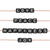 Kunststoff W�rfelperlen Set, Itoshii Ponii, 10 mm, 20 Stk, Love-Peace-Happiness-Joy, Schwarz - Love-Peace-Happiness-Joy, Schwarz