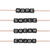 Kunststoff W�rfelperlen Set, Itoshii Ponii, 10 mm, 20 Stk, Hope-Smile-Dream-Enjoy, Schwarz - Hope-Smile-Dream-Enjoy, Schwarz